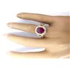 Image 5 : 2.85 CTW Natural Ruby 18K Solid Yellow Gold Diamond Ring