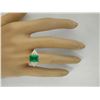 Image 6 : 3.32 CTW Emerald 14K Yellow Gold Diamond Ring