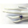 Image 4 : 4.03 CTW Natural Blue Tanzanite And Diamond Ring In 18K White Gold