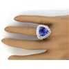 Image 5 : 8.23 CTW Natural Tanzanite 14K Solid White Gold Diamond Ring