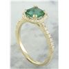 Image 3 : 1.45 CTW Emerald 14K Yellow Gold Diamond Ring