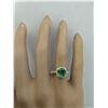 Image 5 : 1.45 CTW Emerald 14K Yellow Gold Diamond Ring