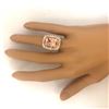 Image 6 : 12.52 CTW Natural Morganite 14K Solid Yellow Gold Diamond Ring