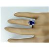 Image 5 : 5.40 CTW Tanzanite 14K White Gold Diamond Ring