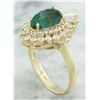 Image 3 : 2.60 CTW Emerald 14K Yellow Gold Diamond Ring