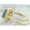 Image 6 : 2.60 CTW Emerald 14K Yellow Gold Diamond Ring