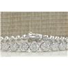Image 1 : 7.50 CTW Natural Diamond Bracelet In 14K Solid White Gold