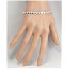 Image 3 : 7.50 CTW Natural Diamond Bracelet In 14K Solid White Gold