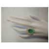 Image 4 : 6.94 CTW Natural Colombian Emerald And Diamond Ring 14K Solid Yellow Gold