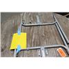 Image 2 : Qty 8 Round Wood Tables w/ Folding Metal Legs