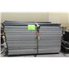 Image 2 : Qty 3 Pallets Stage Sections, Metal Pole Connectors & Rails, & Riser
