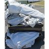 Image 2 : Pallet White Tent Wall Sections & Black Tarps