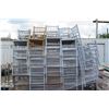 Image 8 : Approx. Qty 77 White, Tan & Silver Bamboo Design Stacking Chairs