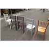 Image 8 : Approx. Qty 70 Tan & Black Bamboo Design Stacking Chairs