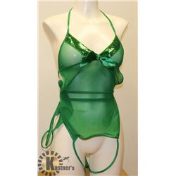 GREEN SHEER WOMENS ADULT SLEEPWEAR