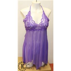 PURPLE SHEER WOMENS ADULT SLEEPWEAR