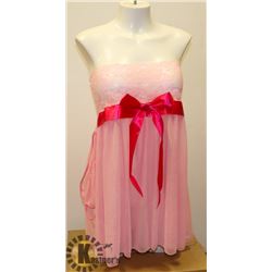 PINK WOMENS STRAPLESS ADULT SLEEPWEAR