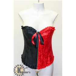 BLACK AND RED CORSET