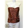 Image 1 : BROWN WITH STRAP FRONT CORSET