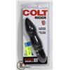 Image 1 : COLT RIDER BLACK SILICONE VIBRATOR W/ 10 INTENSE