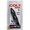 Image 1 : COLT RIDER BLACK SILICONE VIBRATOR W/ 10 INTENSE