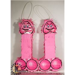 LOT OF 2 PENIS PIÑATAS