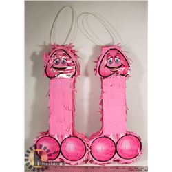 LOT OF 2 PENIS PIÑATAS