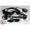 Image 1 : 8PC  BLACK BONDAGE SET IN SHEER BLACK BAG