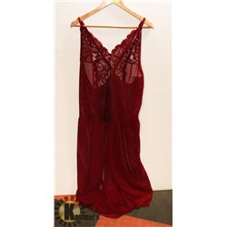 WOMENS INTIMATE WINE COLORED, LACE & SHEER NIGHT-