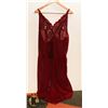 Image 1 : WOMENS INTIMATE WINE COLORED, LACE & SHEER NIGHT-