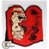 Image 1 : WOMENS BUSTIER:RED "PIN-UP BOBY... DEVIL SOUL"
