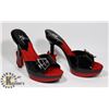 Image 1 : VIVID WOMENS GUITARS- 21 BLACK/ RED OPEN TOE
