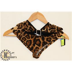 PEEKABOO 2PC WOMENS CHEETAH PRINT BIKINI W/