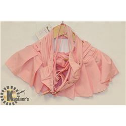 PEEKABOO 3PC PINK & STUDDED BIKINI W/ THONG