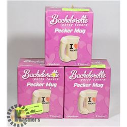 LOT OF 3 BACHELORETTE PARTY FAVORS "PECKER MUG"