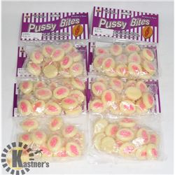 LARGE BAG OF ADULT NOVELTY "PUSSY BITES" STRAW-