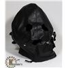 Image 1 : BLACK LEATHER STYLE BONDAGE MASK W/ GAG BALL,