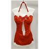 Image 1 : PEEKABOO 2PC WOMENS RED SANTA THEMED ADULT OUTFIT