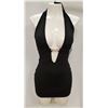 Image 1 : PEEKABOO 2PC WOMENS BLACK COCKTAIL DRESS. SIZE 4-5