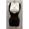 Image 1 : PEEKABOO 2PC WOMENS BLACK LACE UP COCKTAIL DRESS.