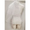 Image 2 : PEEKABOO 5PC WOMENS COSTUME; WHITE BRIDAL THEMED
