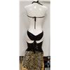 Image 2 : PEEKABOO 3PC WOMENS BLACK & CHEETAH FUR  ADULT