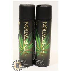 BUNDLE OF 2 89ML WET HEMPTATION HEMP NATURAL