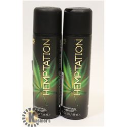 BUNDLE OF 2 89ML WET HEMPTATION HEMP NATURAL