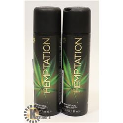 BUNDLE OF 2 89ML WET HEMPTATION HEMP NATURAL