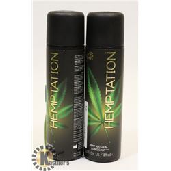 BUNDLE OF 2 89ML WET HEMPTATION HEMP NATURAL