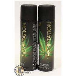 BUNDLE OF 2 89ML WET HEMPTATION HEMP NATURAL