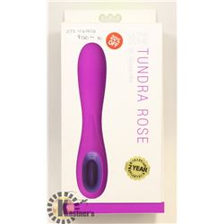 ULTRA ZONE TUNDRA ROSE 6X SILICONE VIBRATOR;