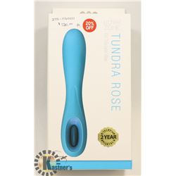 ULTRA ZONE TUNDRA ROSE 6X SILICONE VIBRATOR;