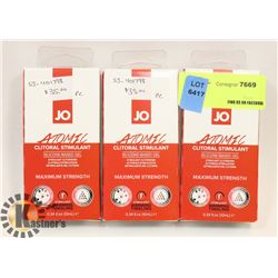 BUNDLE OF 3 JO ATOMIC CLITORAL STIMULANT MAXIMUM